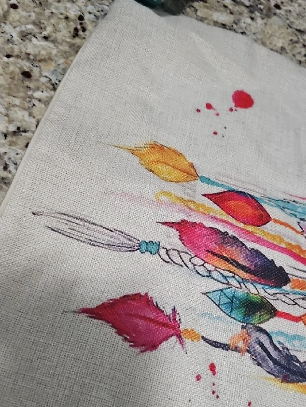 Colorful Dreamcatcher Linen Pillow Cover Brand New 16x16 Brand New Without Tags